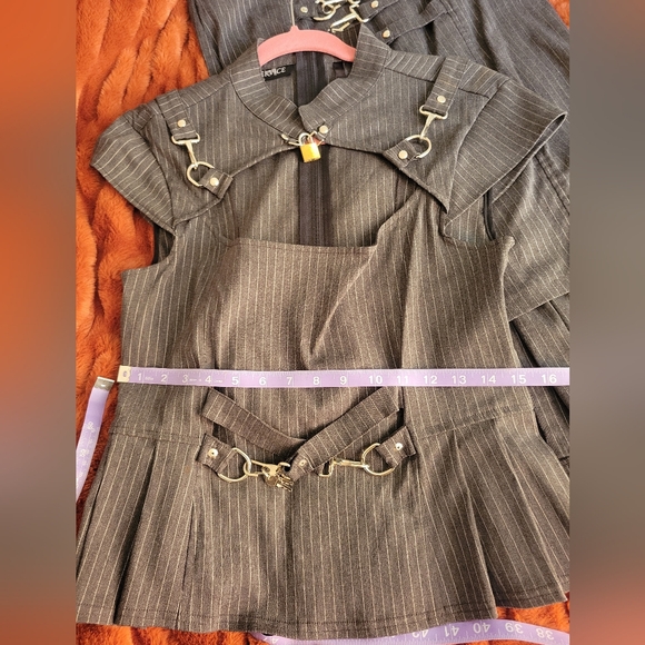 Lip Service Gangsta Pranksta Lock Top & Skirt - Picture 12 of 12